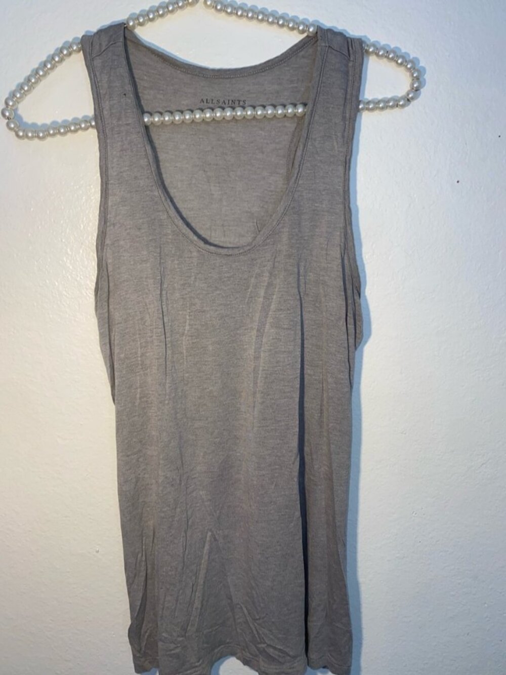 women’s size small light gray tank top